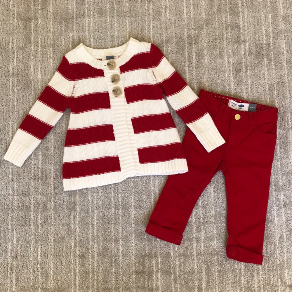 Old Navy sweater & jeans